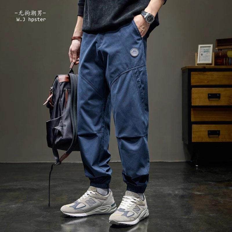 it neith BIAS潮牌美式四季百搭束脚工装裤男宽松拼接休闲伞兵裤,男装,秀禾服,淘宝优惠券,粉丝福利购,淘宝优惠卷