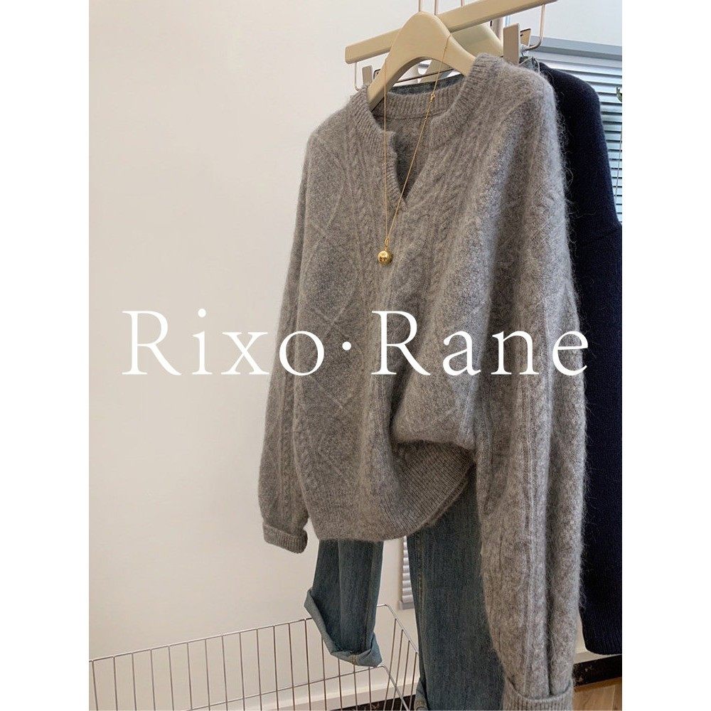 法国Rixo Rane减龄BI备⭐法式v领麻花套头毛衣宽松慵懒风针织衫女,女装/女士精品,大码内搭,淘宝优惠券,粉丝福利购,淘宝优惠卷