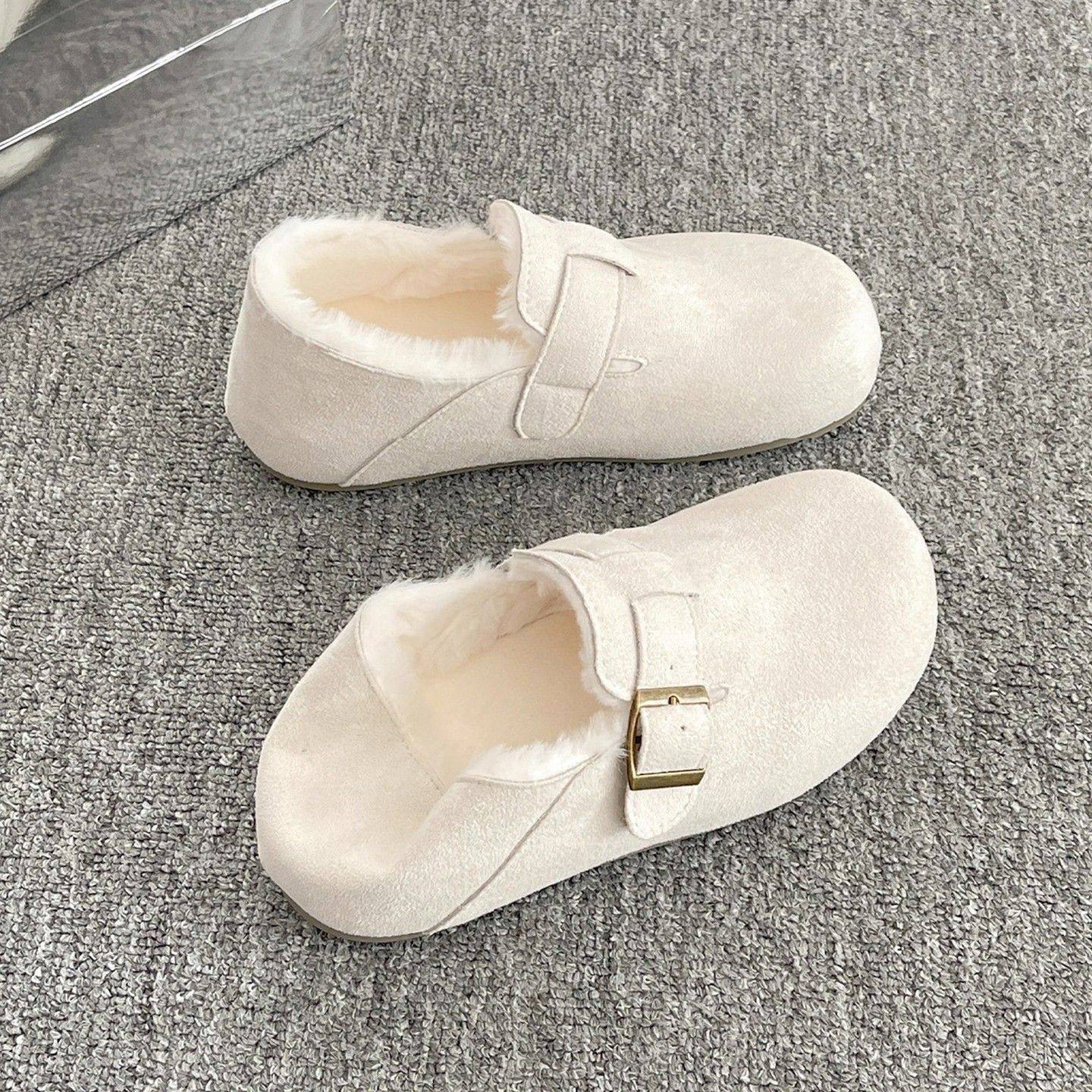 法国Uamtor加绒勃肯鞋女2025新款冬季外穿一脚蹬单鞋百搭二棉鞋子,女鞋,勃肯鞋/软木鞋,淘宝优惠券,粉丝福利购,淘宝优惠卷