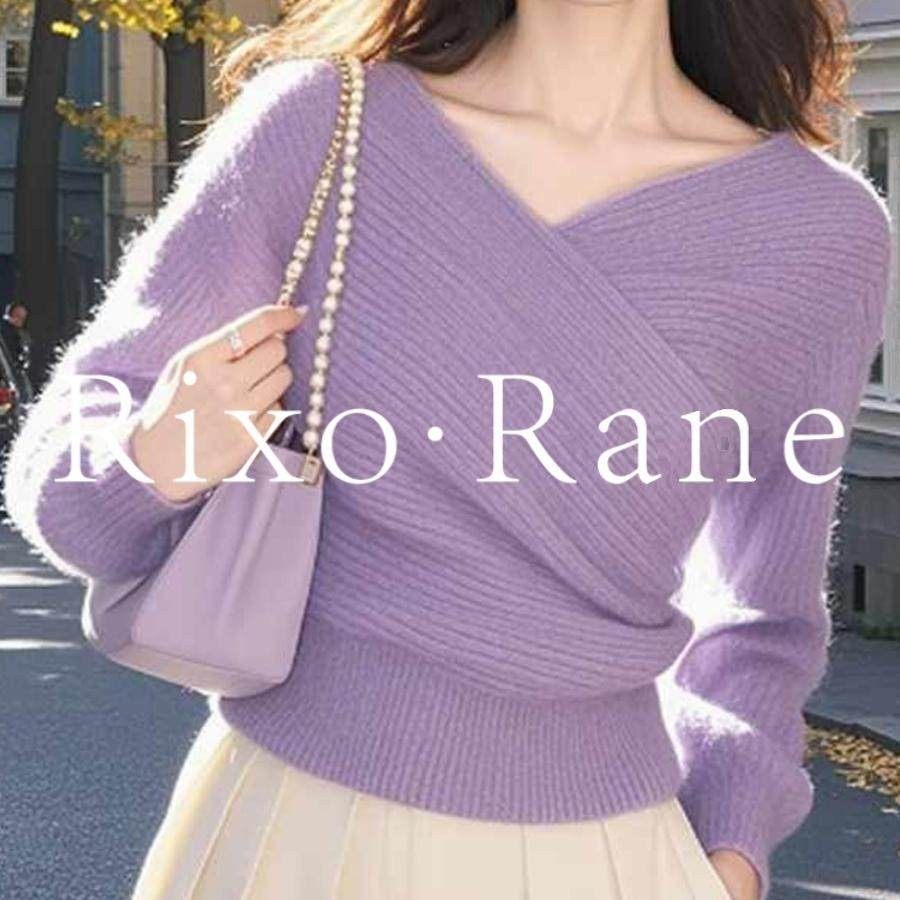 法国Rixo Rane美到醉心?绝美紫色v领交叉毛衣针织衫女超好看小衫,女装/女士精品,大码内搭,淘宝优惠券,粉丝福利购,淘宝优惠卷
