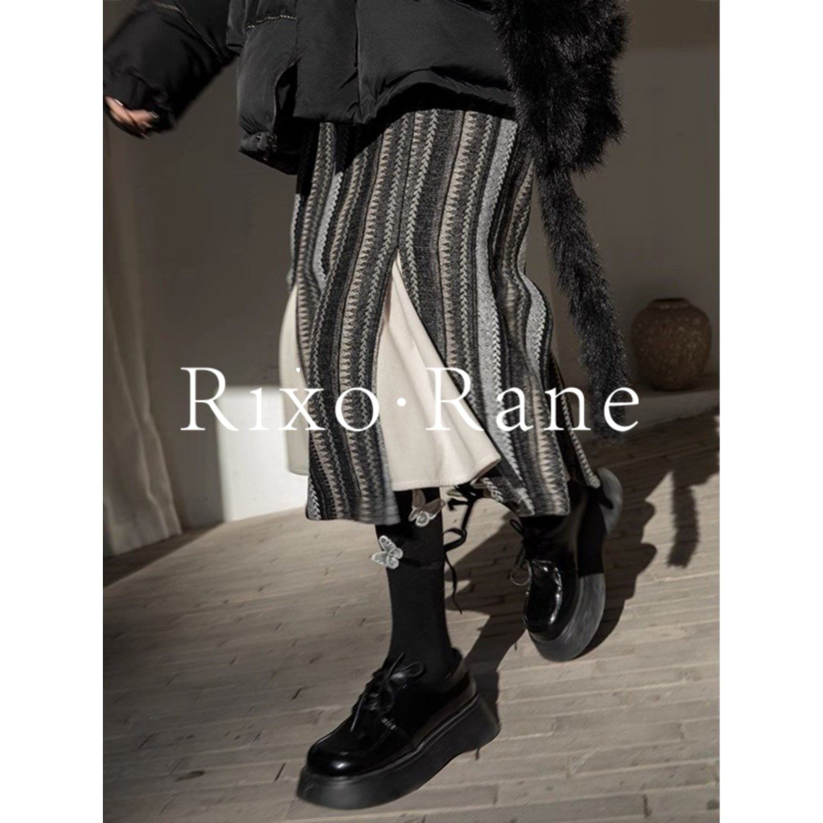 法国Rixo Rane⭐覆古条纹半身裙女高腰显瘦设计感甜酷A字中长裙子,女装/女士精品,大码半身裙,淘宝优惠券,粉丝福利购,淘宝优惠卷