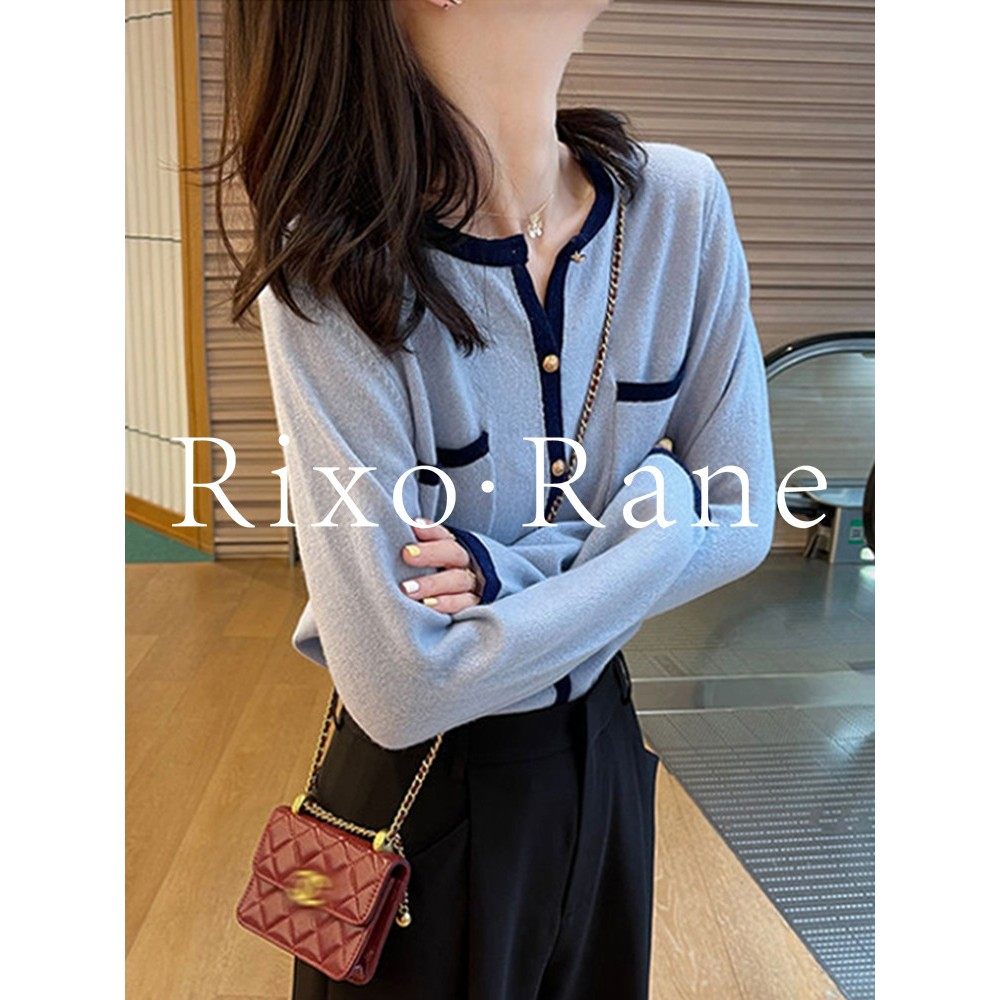 法国Rixo Rane巨舒适⭐高级感撞色针织开衫女小香风气质外套上衣,女装/女士精品,大码内搭,淘宝优惠券,粉丝福利购,淘宝优惠卷