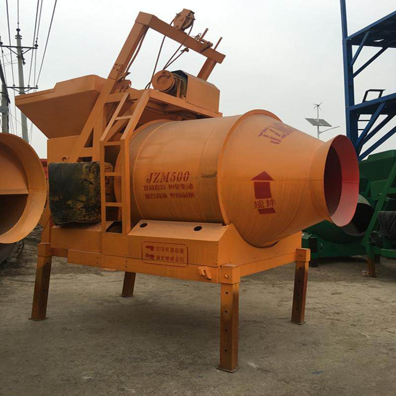750型滚筒水泥搅拌机 大型商用混凝土搅拌机 爬梯式砂浆混料机