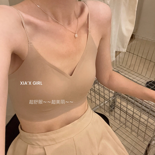 XIA夏夏-显胸小穿着显高级不透色粉底液文胸抹胸美背内衣HSM86723