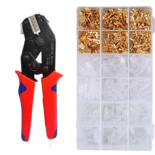 4.8 插簧压线钳棘轮式 6.3 58b 2.8压接 冷压端子夹线钳端子钳SN