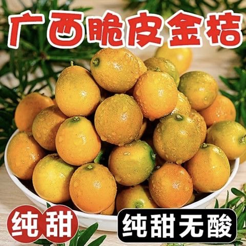 广西桂林脆皮金桔5斤小金橘新鲜水果当季现摘蜜金柑孕妇整箱包邮