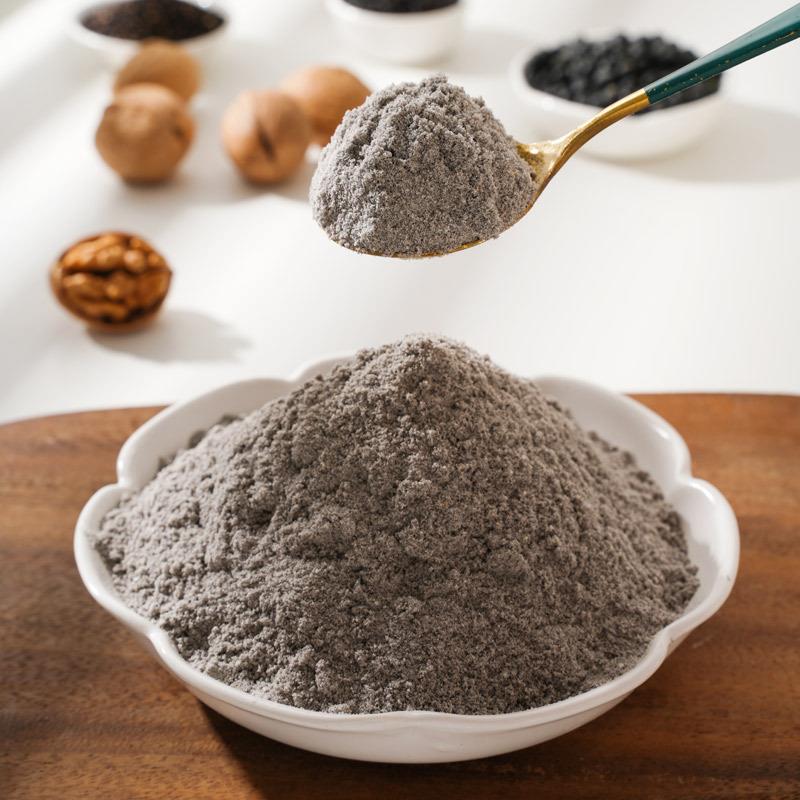 蔗糖核桃黑芝麻早500g餐粥食品代餐粉粉核桃粉五ETQ黑粉0黑豆粉老