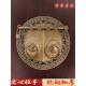 新中式 木门门栓黄铜插销门锁 彷古大门铜拉手铜门环门把手圆形老式