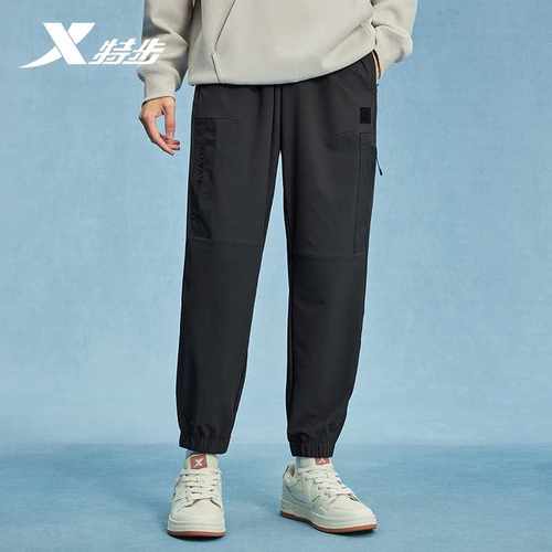 特步男子休闲长裤2024秋季新款时尚学生运动休闲长裤976129560365