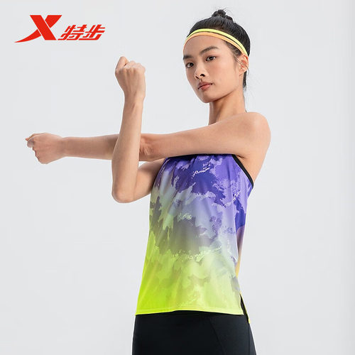 特步马拉松专业跑步背心女2025秋季吸汗透气背心女975128090538