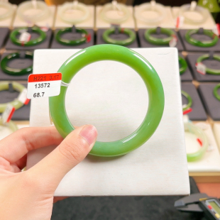 H221碧玉老料满色满肉苹果绿色标级无包容毕业典藏级6061正价18w