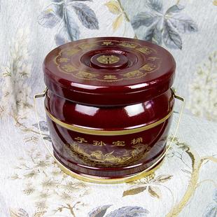 饰陪嫁子孙桶木马桶结婚用品木质大号马桶单个木质子孙宝桶 装