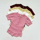 T恤运动短袖 夏季 亨利领衫 女瑜伽健身上衣V领纽扣高弹速干健身衣