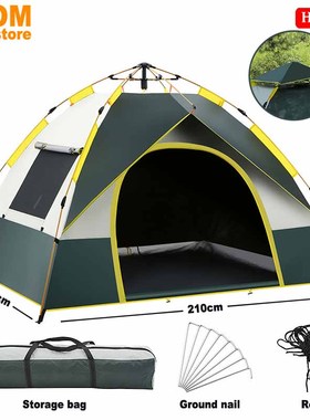 automatic quick open pop-up tent camp camping waterproof