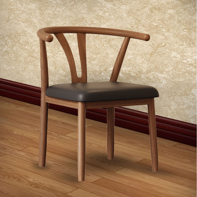 现代简约餐桌椅子家用餐椅饭厅凳子靠背休闲 铁艺茶椅彷实木书桌