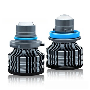 新款激光透镜雾灯汽车led大灯H11 9005 9006改装小钢炮射灯车