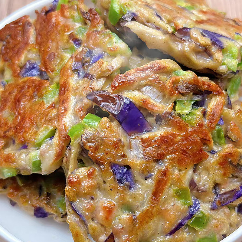 茄子鸡蛋饼馅饼煎饼速食营养早饭早餐加热即食速冻半成品食品