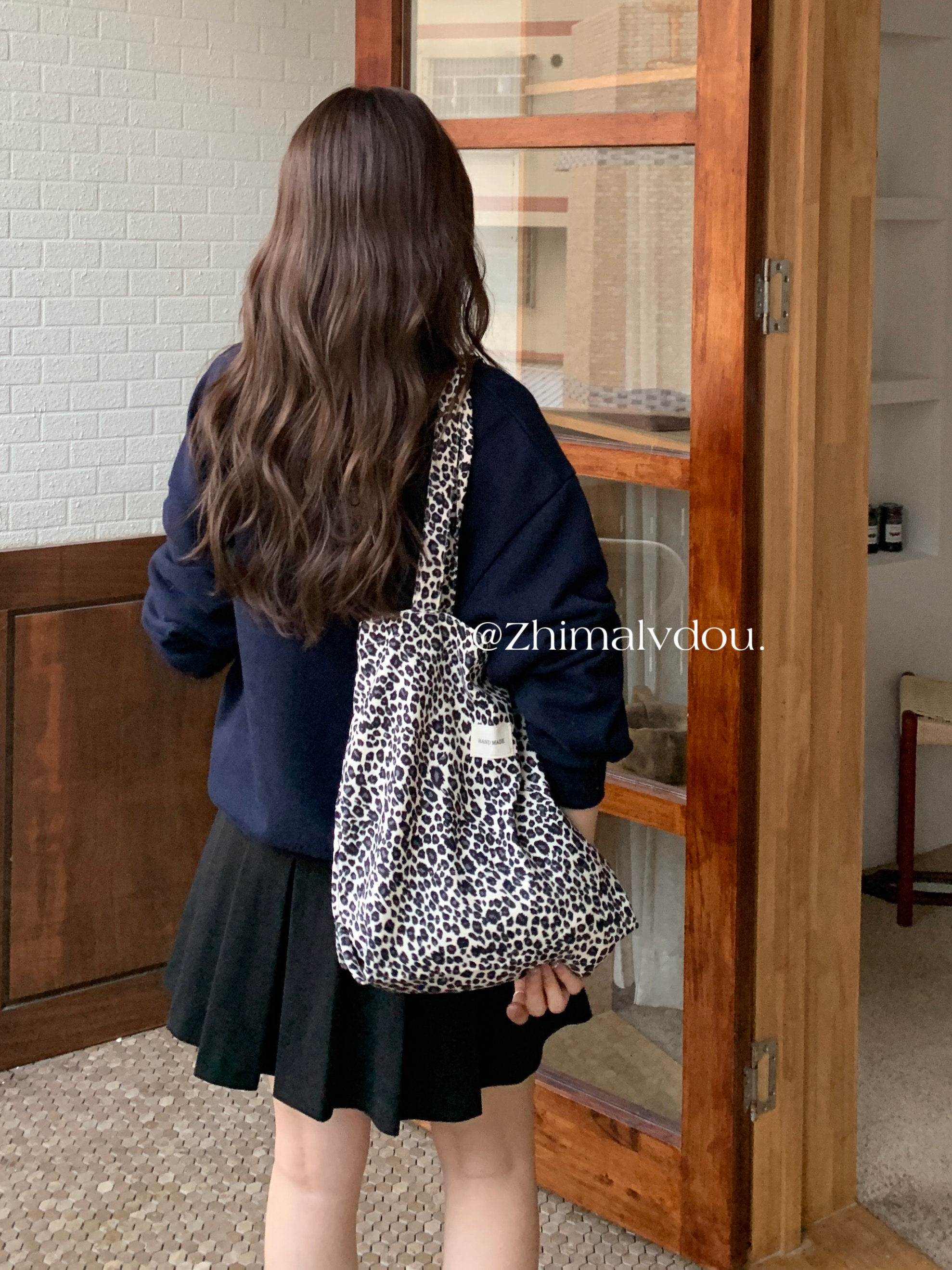 张婧仪同款豹纹包复古布袋环保通勤法式设计款帆布包大容量托特包,箱包皮具/热销女包/男包,时尚帆布包,淘宝优惠券,粉丝福利购,淘宝优惠卷