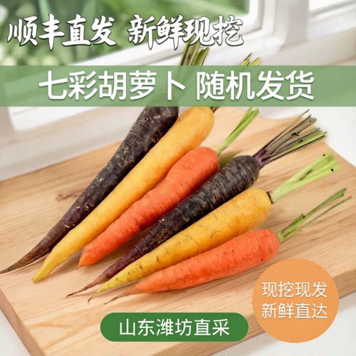 新鲜现挖水果胡萝卜萝卜