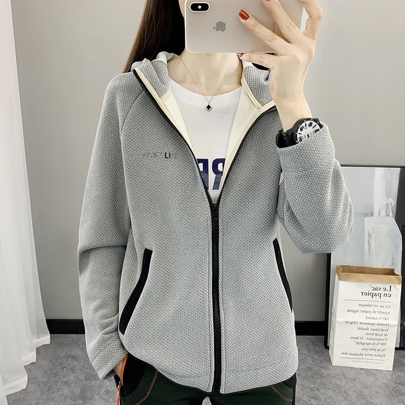 秋冬抓绒衣连帽摇粒绒外套