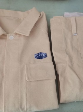 夏季款中船造船厂焊工电焊防烫工作服帆布电焊工作电焊专用衣服