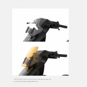 适用9九号电动车前挡风板透明橙色风挡配件机械师2代MMAX2110P