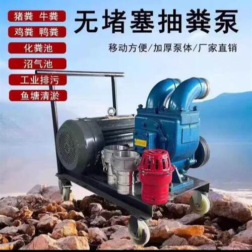 养殖场专用抽粪泵化粪池强力污水泵电机柴油机两用吸污抽粪污泥泵