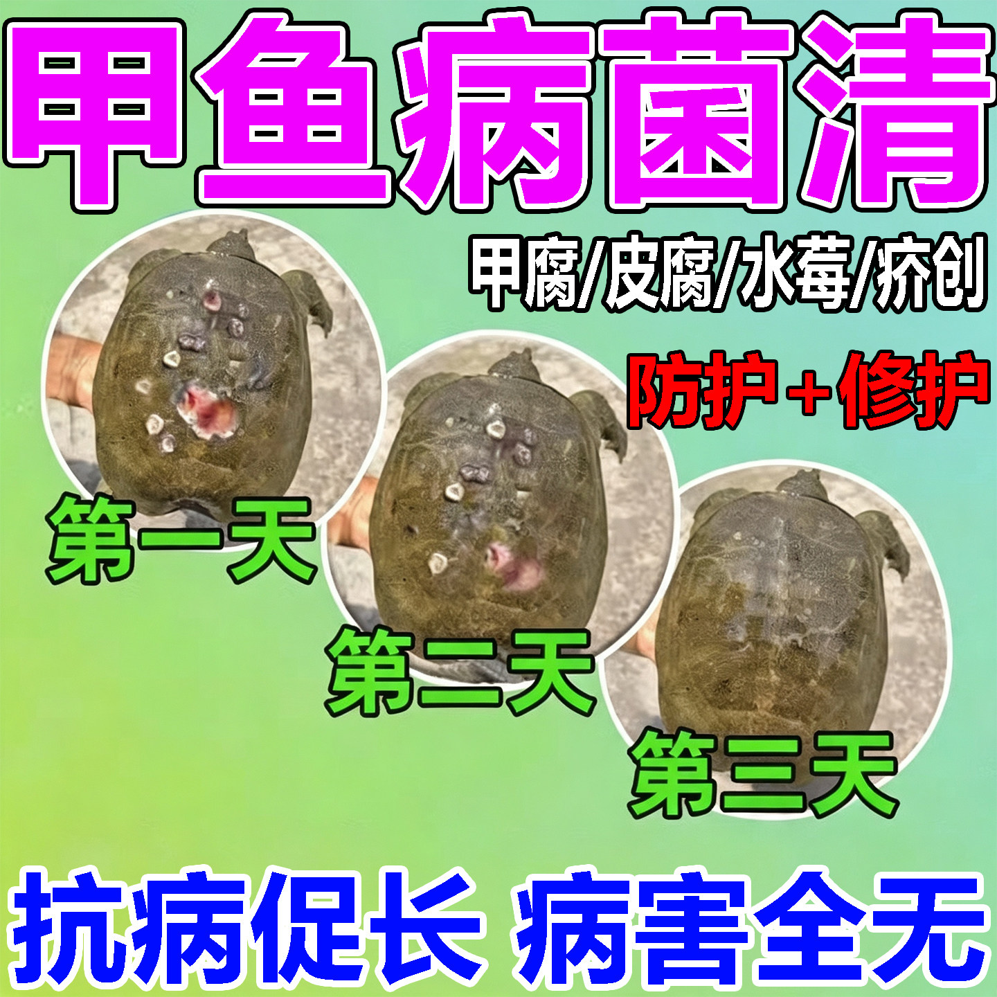 甲鱼病专用膏药喷剂水产养殖乌龟老鳖腐表皮烂甲消毒杀菌灵白斑病