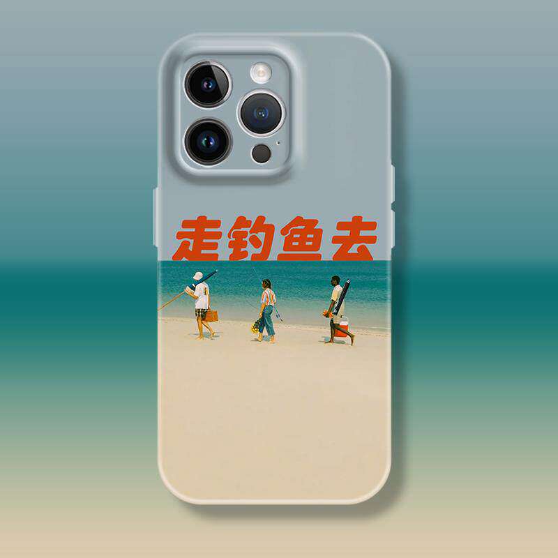 趣味钓鱼佬钓友一起钓鱼去苹果iphone16promax适用15pro透明14min13全包防摔16e菲林软华为x小米荣耀12手机保