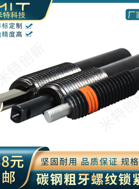 PJLTP/PJHTP弹簧柱塞前端平面型定位销PJLF碳钢粗牙螺纹锁紧螺栓