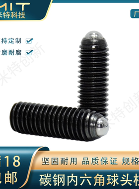 MTTG碳钢球头柱塞国标内六角螺纹柱塞定位分度销导向顶料旋钮柱