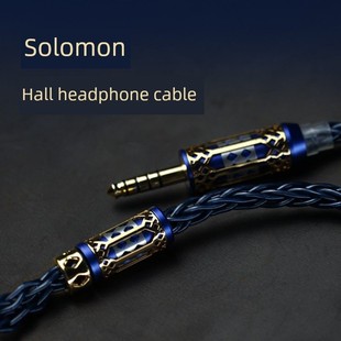 Bgvp所罗门神庙耳机电缆旗舰184芯古河单晶铜单晶银高保真经典耳