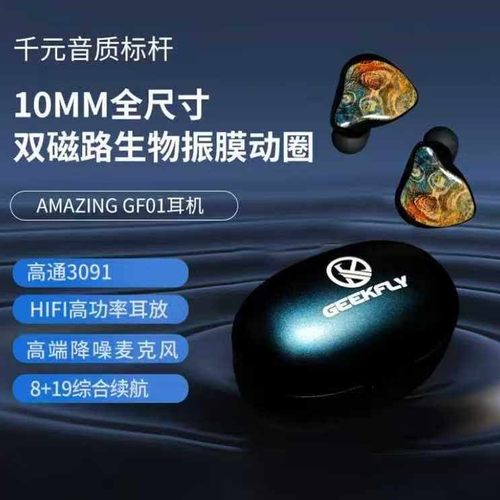 GEEKFLY Amazing GF01 无线蓝牙耳机TWS双磁动圈 独立耳放