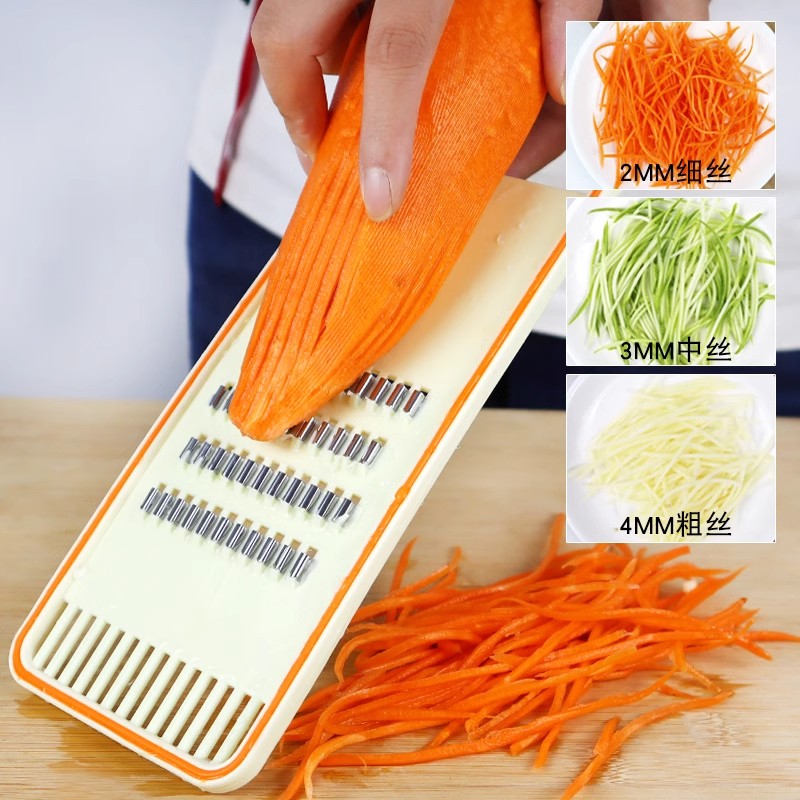 家用多功能土豆丝擦丝器细丝刨丝器塑料老式擦子粗丝切丝神器插丝