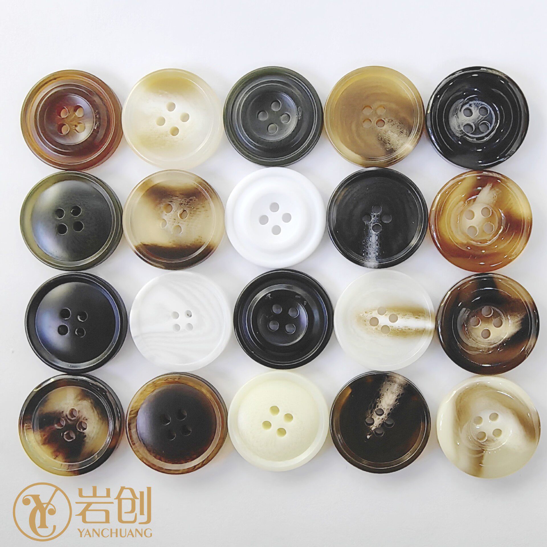 高档树脂纽扣男女风衣西装扣大衣毛衣开衫纽扣睡衣针织衫手缝纽扣