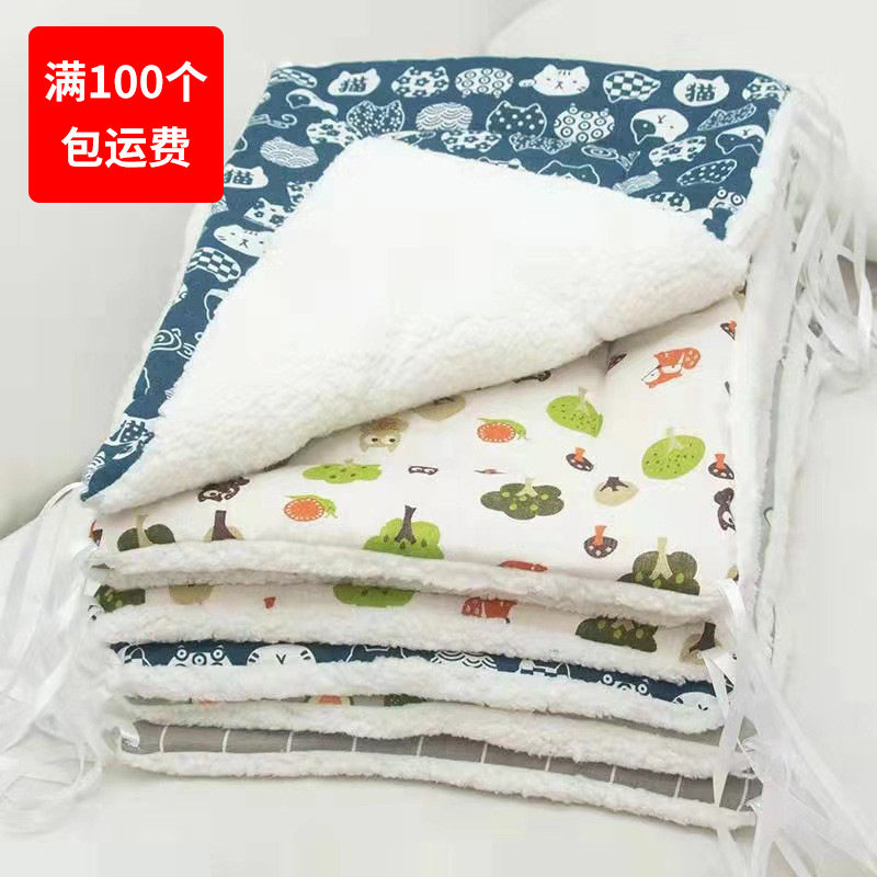 猫垫子睡觉用狗狗垫子宠物猫咪睡垫猫笼垫毛垫子地垫棉垫四季通用
