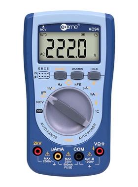 伊万厂家VC94温度NCV验电真有效值2KV高压全保护光伏万用表