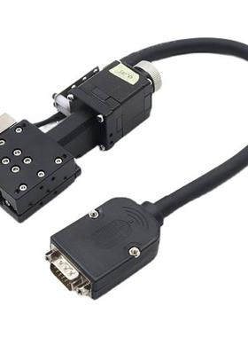 X轴电动位移台FEX40/60/80/100/120滚珠丝杆小型平移滑台工作台