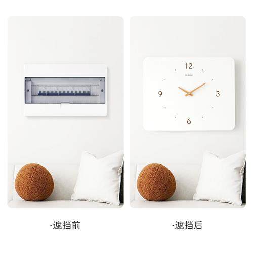 电表箱画装饰画 免打孔遮挡现代简约时钟挂画 升级版钟意系列-701