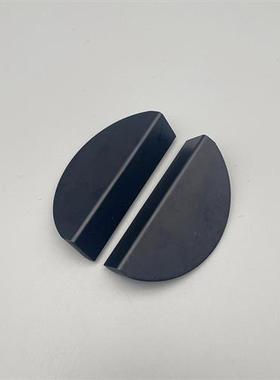 人气锌铝合金轻She半圆对称铜拉丝黑色柜门抽屉拉手衣柜安装把手