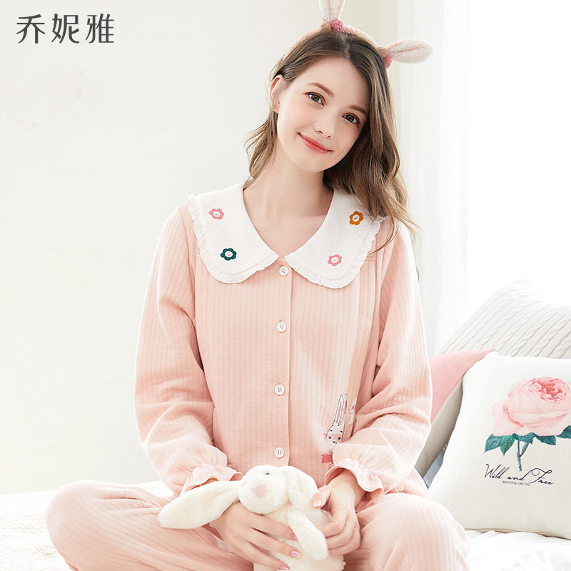 乔妮雅月子服秋冬纯棉产后孕妇睡衣女喂奶哺乳家居服产妇出院装,孕妇装/孕产妇用品/营养,家居服套装,淘宝优惠券,粉丝福利购,淘宝优惠卷