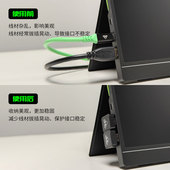 闪蛇mini HDMI转HDMI弯头180度高清线迷你转接头便携屏U型转换器