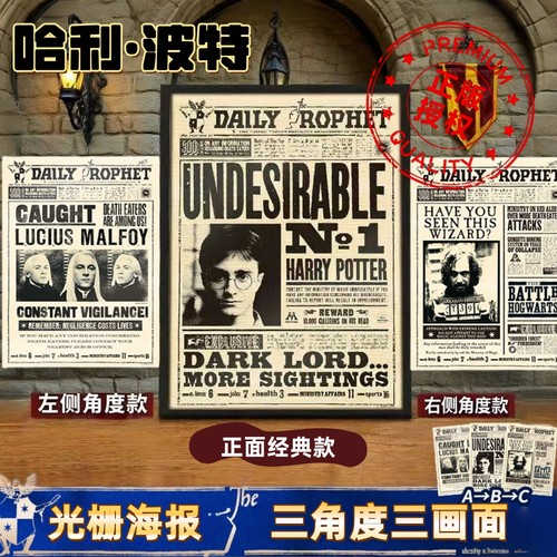 哈利波特装饰画海报挂画