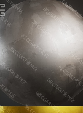 Substance Designer风格化金属材质SD卡通材质球sbs sbsar