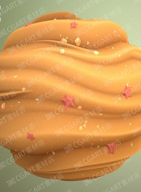 Substance Designer SD风格化沙子沙滩星星贝壳纹理SP卡通材质球