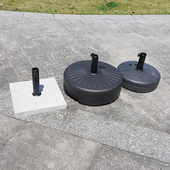 中心柱伞水箱底座户外遮阳伞坐椅大理石配重太阳伞注水砂塑料底座