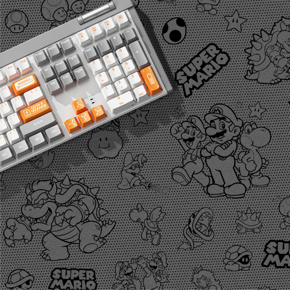 超大号鼠标垫游戏周边马里奥卡通高级简约键盘桌搭男女生电脑桌垫