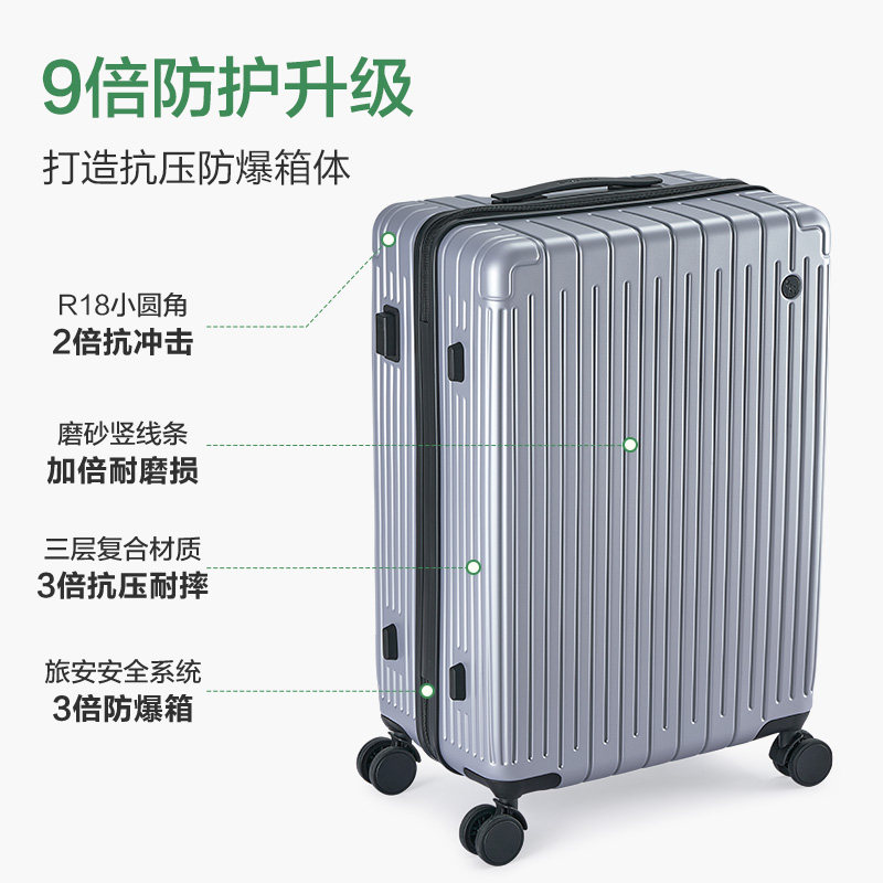 爱华仕旅行箱24寸结实耐用行李箱28寸拉杆箱男女26寸登机密码箱子