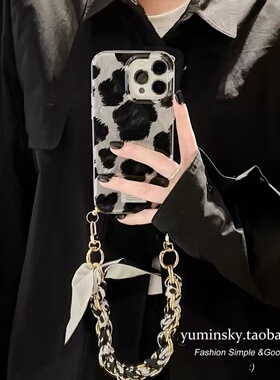 高级豹纹手链适用于一加ACE6手机壳一加ACE5/3/2v新款oneplusace竞速一加15/13T12保护套1+11女10pro/9/8羽纱