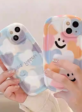 彩色爱心笑脸适用于vivo iqoo neo10/8pro手机壳neo7/6seneo5女款neo3创意iqoo13/12/11s/iqoou3xz9/7x肥皂